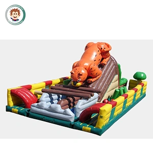 Inflatable air castle inflatable animal jumpers inflatable bouncy castle with slide