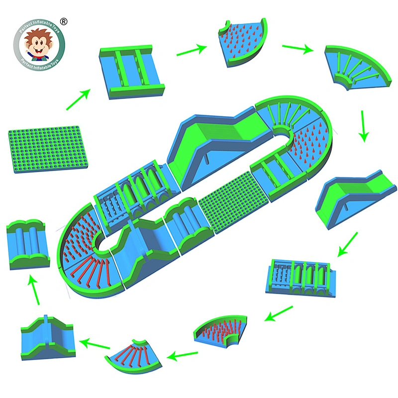 commercial inflatable obstacle tunnel adult inflatable obstacle course inflatable amusement park obstacle