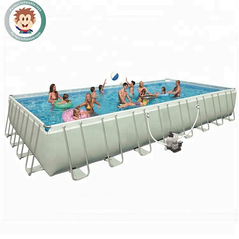 Fun Play Inflatable Swimming Pool With Steel Bracket For Whole Family On Sale