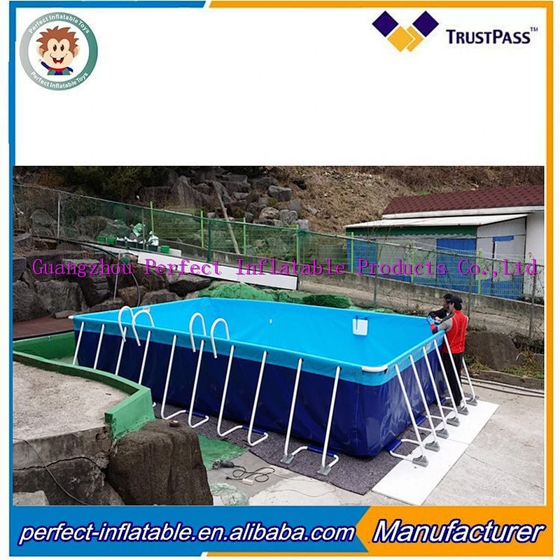 customized inflatable steel frame swimming pool kid amusement plastic portable swimming pool