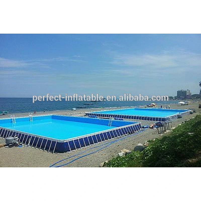 outdoor swimming pool plastic pool for water park commercial steel frame pool for sale