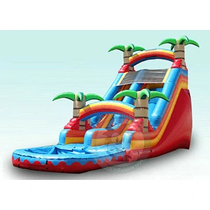 Custom Large Inflatable Jumping Castle Inflatable Bouncer Castle With Water Slide