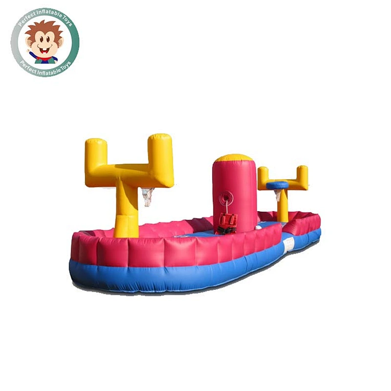 Perfect Inflatable Toys Outdoor Basketball Bungee Run Sport Games Inflatable Interactive Game