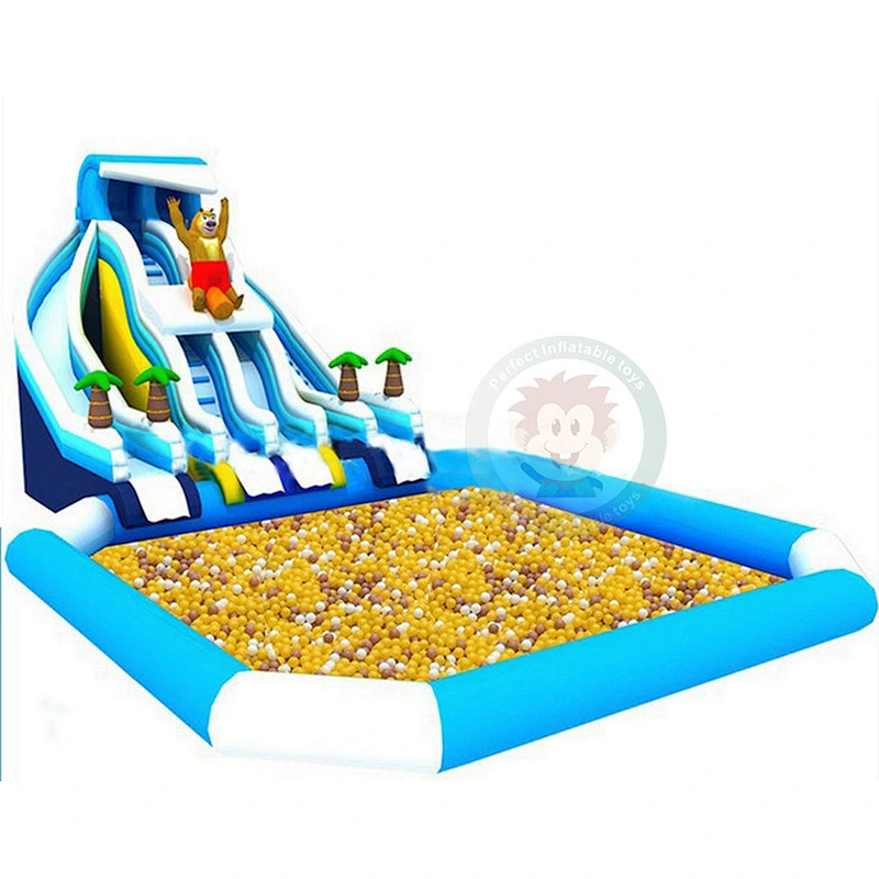 Cheap Summer Pool Toys Inflatable Water Slide For Swimming Pool Kids And Adult Fun