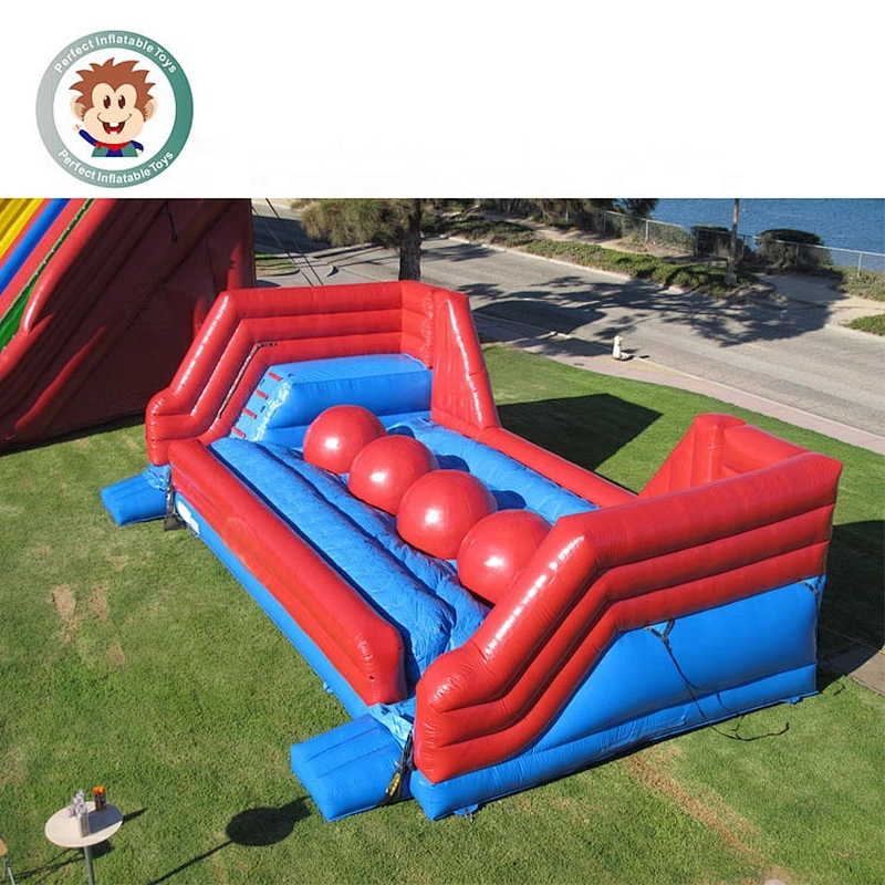 Perfect Inflatable Toys Crazy Outdoor Interactive Adult Game Big Baller Inflatable Wipeout Games For Sale