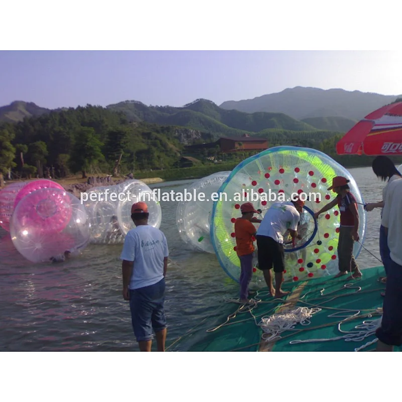 Promotional inflatable water floating toys inflatable lake toys inflatable water roller