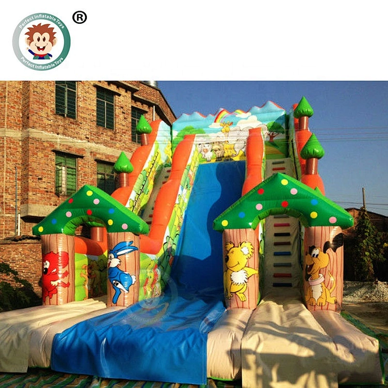 2019 New Design Kids Commerical 0.55mm PVC  Inflatable Slides For Sale