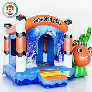 Lovely Children Playing Area PVC Inflatable Jumping Bounce With Slide