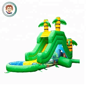 Factory Price Kids Size Inflatable Bounce Water Slide Inflatable Pool Slide