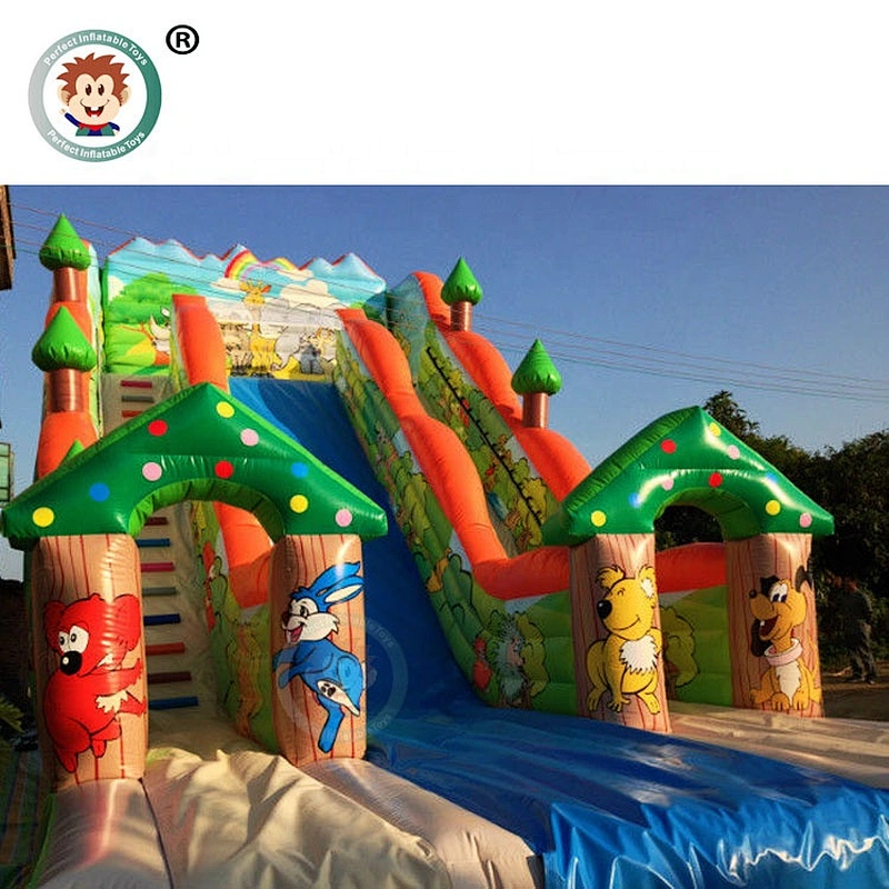 2019 New Design Kids Commerical 0.55mm PVC  Inflatable Slides For Sale