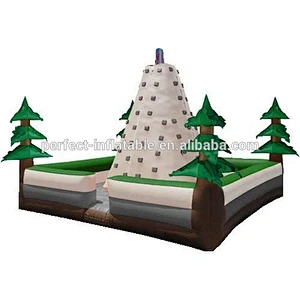 Huge and fun play mobile climbing wall on sale inflatable sports games equipment adult climbing wall