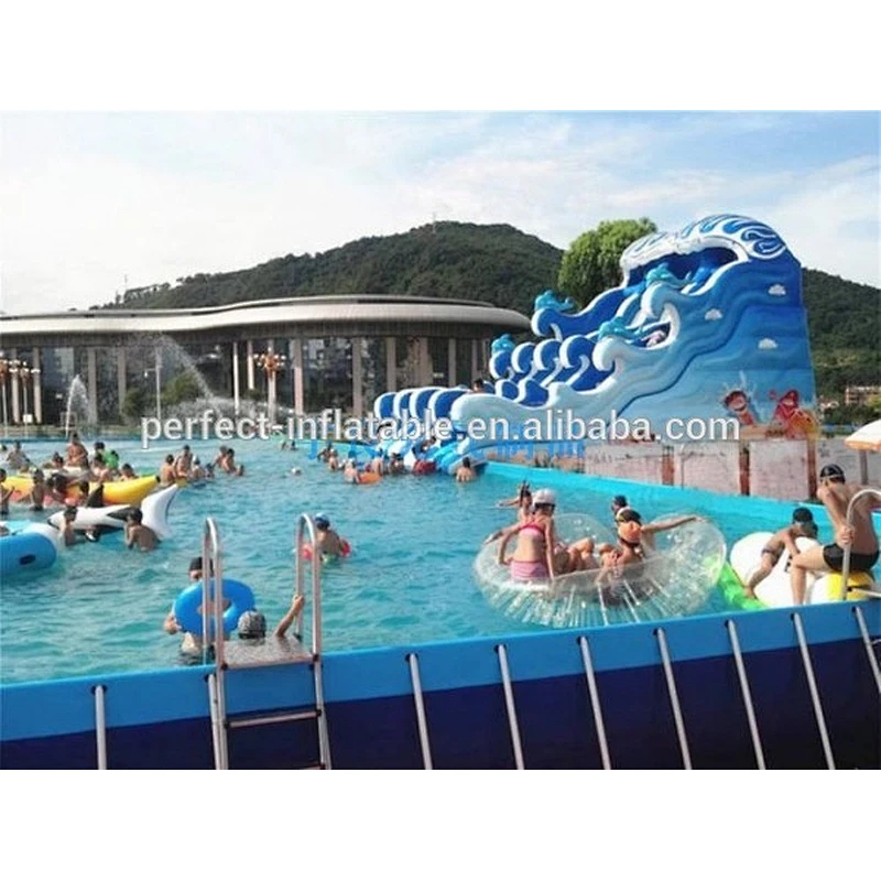 Customized size swimming pool inflatable swimming pool equipment china