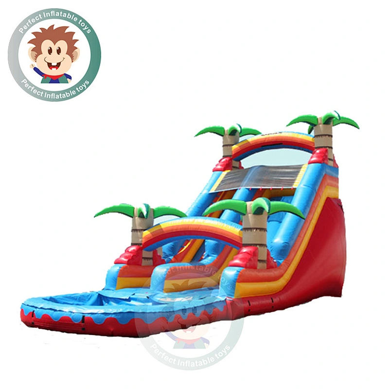 Custom Large Inflatable Jumping Castle Inflatable Bouncer Castle With Water Slide