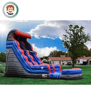 Perfect Inflatable Toys Commercial Outdoor Inflatable Playground Slide With Pool For Adults