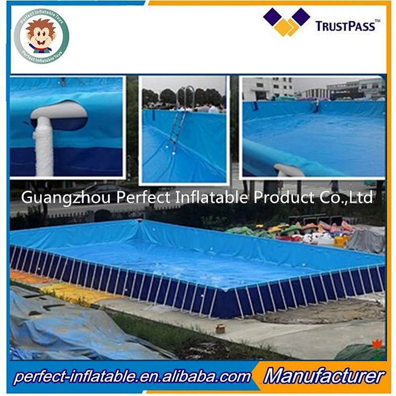 customized inflatable steel frame swimming pool kid amusement plastic portable swimming pool