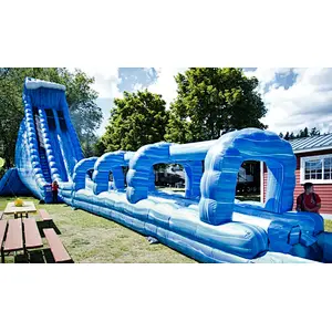 China factory price giant inflatable water slide with pool for adult commercial slide for rental