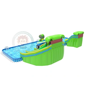 High Quality Commercial Large Inflatable Water Slide With Swimming Pool