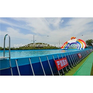 Large inflatable indoor or outdoor pool for sale with swimming pool ladder
