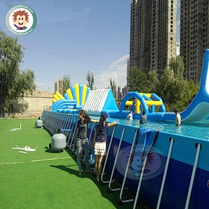 Best quality Metal Frame Blue Swimming Pool for children