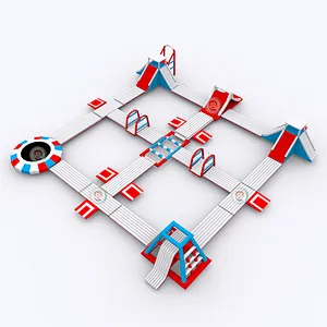 Asia adult commercial inflatable floating games water park for sale
