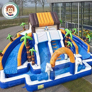 2018 Outdoor Practical Portable  Water Slide Inflatable  Pool For Land