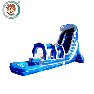 China Suppliers Custom Giant Commercial Kids Inflatable Water Slide With Pool
