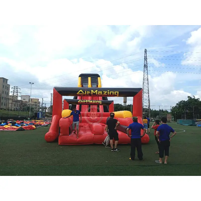Hot sale grade commercial giant large bouncer water/dry  inflatable slide for adult