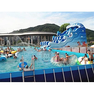 Customized Water Amusement Park Equipment Inflatable Slides For Sale