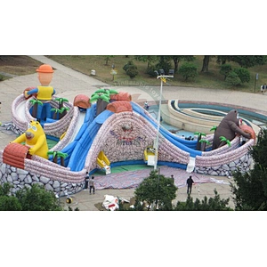 Customized Commercial Summer Inflatable Water Pool Slide For Family Play