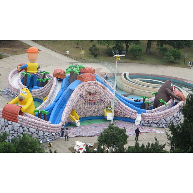 Customized Commercial Summer Inflatable Water Pool Slide For Family Play