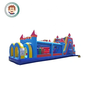 Perfect Inflatable Toys Kids Outdoor Commercial 5k Inflatable Wipeout Obstacle Course