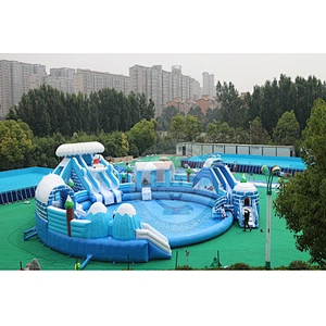 High Quality Customized Summer Giant Inflatable Water Pool Slide For Kids And Adults