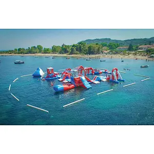 Large adult aqua park floating equipment inflatable water park price for sale