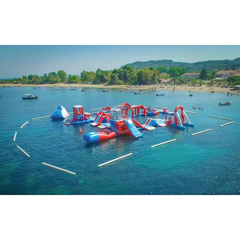 Large adult aqua park floating equipment inflatable water park price for sale