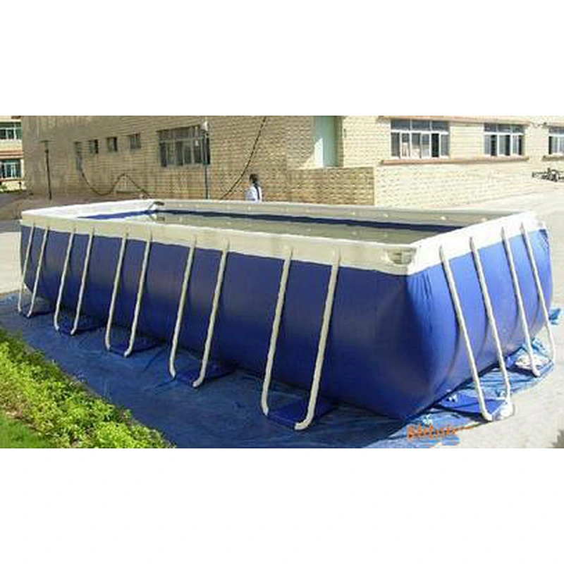 Circular inflatable pools for adults with holders in the garden steel frame pool for adult outdoor inflatable swimming pool