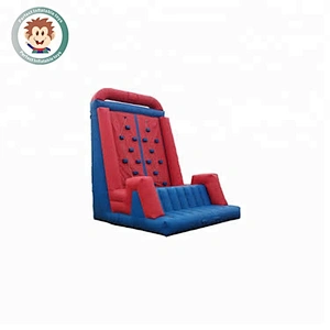 Huge and fun play mobile climbing wall on sale inflatable sports games equipment adult climbing wall