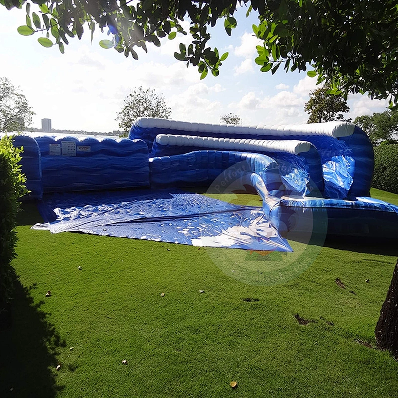 Summer Water Park Game Equipment Giant Inflatable Water Slide For Adult