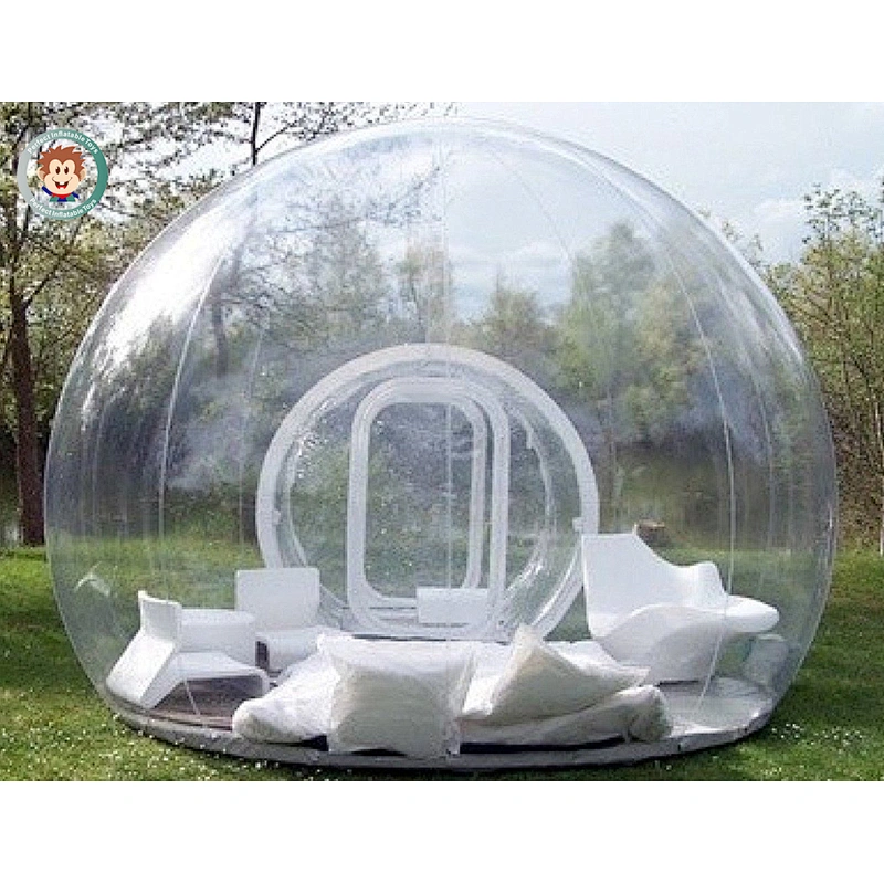 Commercial clear show room outdoor inflatable beach tent house clear dome tent for adults