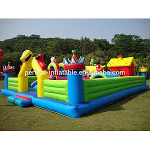 Good quality 0.55PVC inflatable castle for kids, inflatable outdoor playground