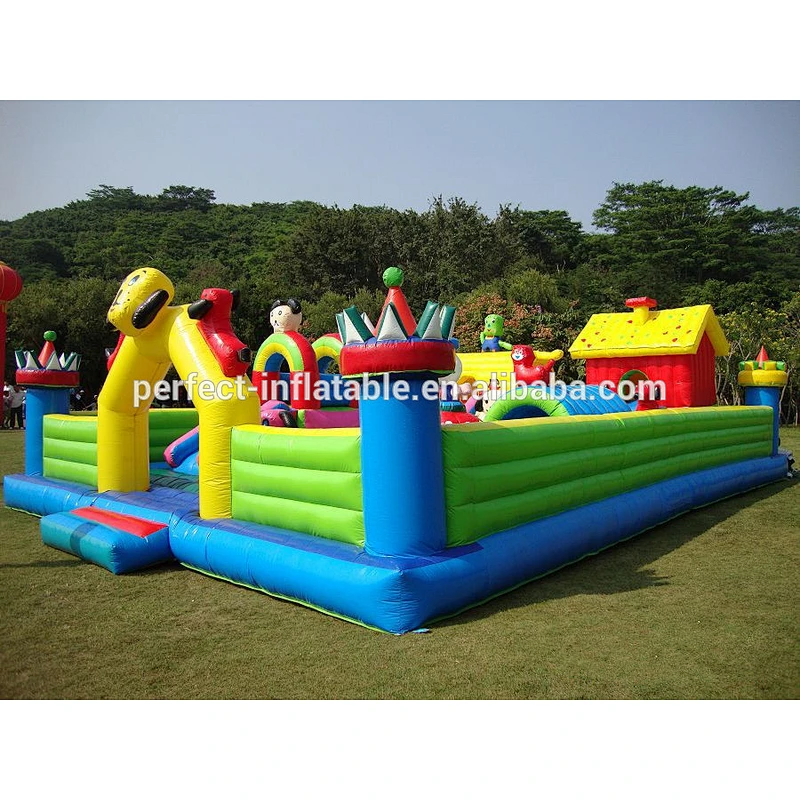 Good quality 0.55PVC inflatable castle for kids, inflatable outdoor playground