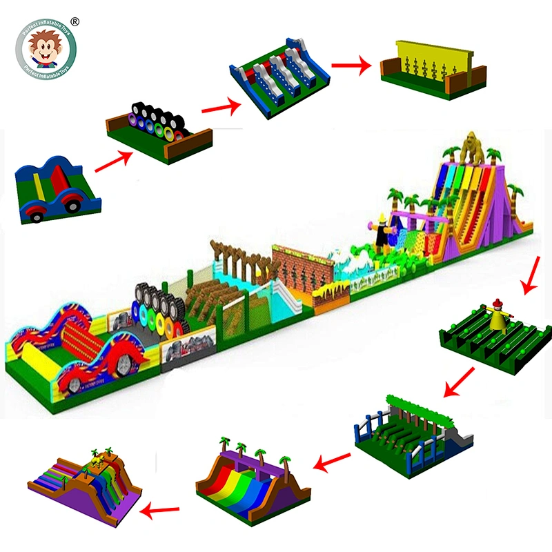 bounce house obstacle course outdoor kids obstacle course equipment inflatable obstacle course for sale