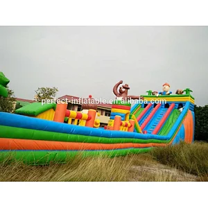 Best material kids inflatable amusement park inflatable castle playground