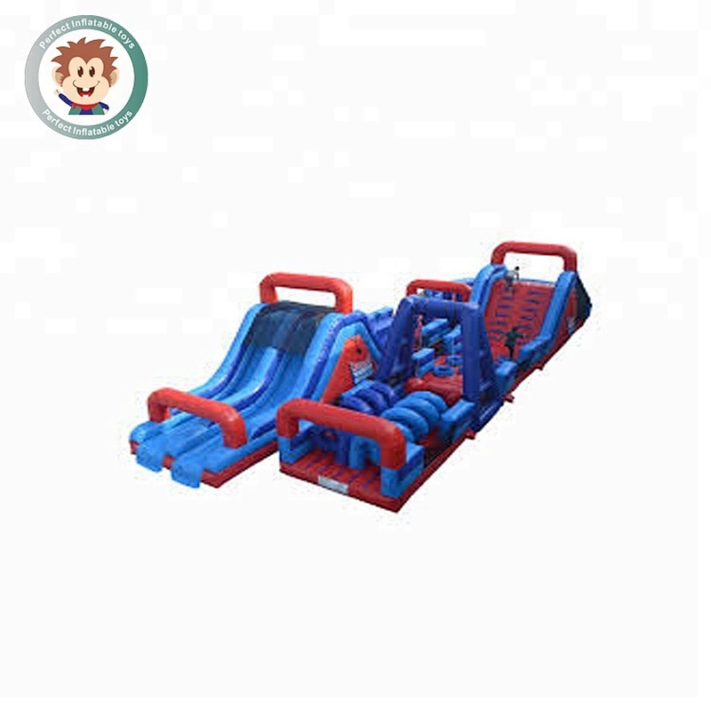 Perfect Inflatable Toys Outdoor Commercial Kids Inflatable 5K Obstacle Course Jumping Castle