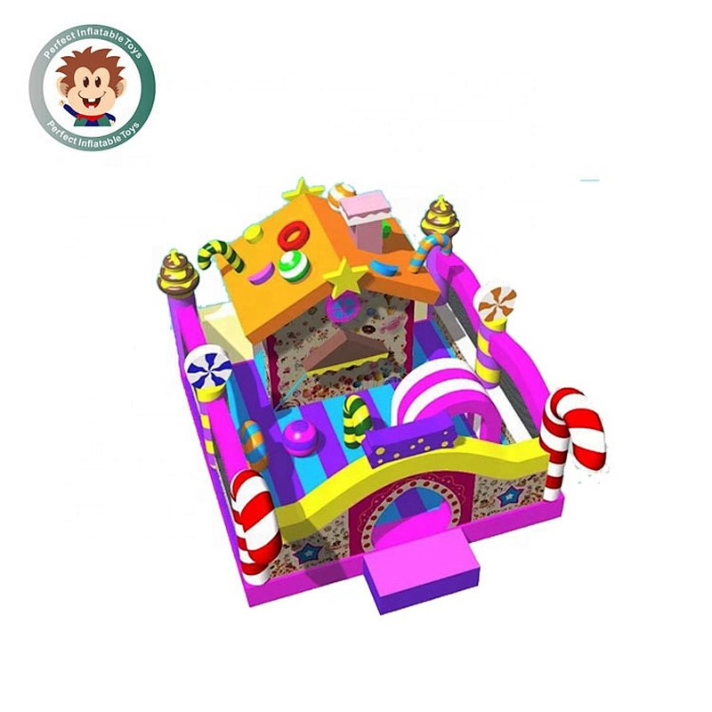Perfect Inflatable Toys Christmas Customized Bouncy Castle Candy Inflatable Bounce House