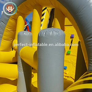 China supplier custom giant adult Jumping Bouncy Combo Bounce Bouncer castle Inflatable Obstacle