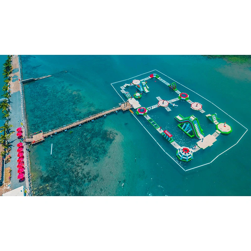 Commercial giant sea inflatable floating game price water park equipment for kids and adults