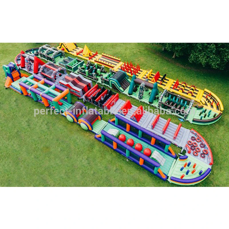 China PVC giant inflatable 5k obstacle course for sale inflatable obstacle course adults