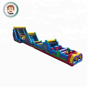Perfect Inflatable Toys Outdoor Commercial Kids Inflatable 5K Obstacle Course Jumping Castle