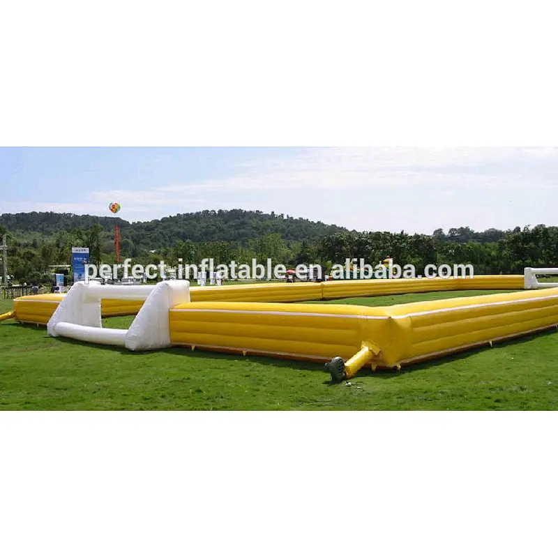outdoor inflatable soapy football stadium, inflatable sport game, inflatable soccer filed