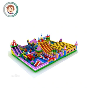 inflatable park giant playground inflatable slides bounce inflatable toys for joy world